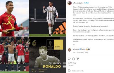Ronaldo thích bài đăng công kích Messi